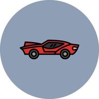 Sports Car Creative Icon Design vector