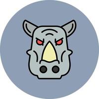 Rhinoceros Creative Icon Design vector