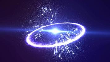 un' grande impostato di esplosioni di galassia esplosioni, stelle di pianeti con scintille di fuoco esplosione onda e emissione di plasma energia anelli splendore nel esterno spazio. astratto sfondo. salvaschermo, video nel 4k