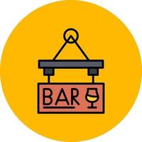 Bar Sign Board Creative Icon Design vector