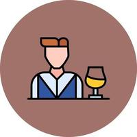 Bartender Creative Icon Design vector