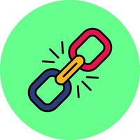 Link Creative Icon Design vector