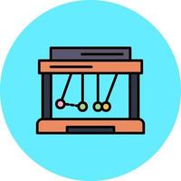 Newton Cradle Creative Icon Design vector