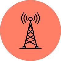 Radio Tower Creative Icon Design vector