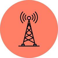 diseño de icono creativo de torre de radio vector