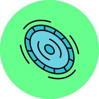 Frisbee Creative Icon Design vector