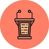 Lectern Creative Icon Design vector