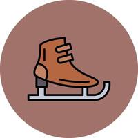 diseño de icono creativo de patines de hielo vector