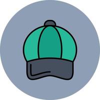 diseño de icono creativo de gorra vector