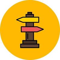 Road Sign Creative Icon Design vector