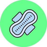 Sanitary Napkin Creative Icon Design vector