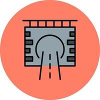 Tunnel Creative Icon Design vector