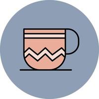 taza de diseño de icono creativo vector