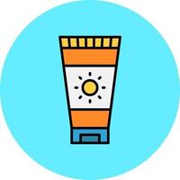 Sunscreen Creative Icon Design vector