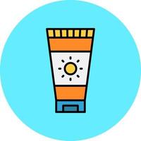 Sunscreen Creative Icon Design vector