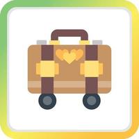 Suitcase Creative Icon Design vector