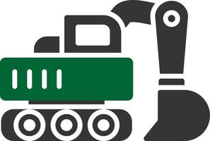 Excavator Creative Icon Design vector