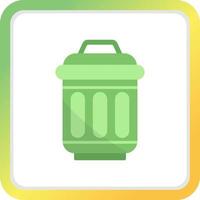 Trash Bin Creative Icon Design vector