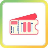Ticket Creative Icon Design vector