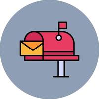 Mail Box Creative Icon Design vector