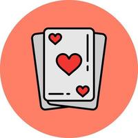 Playing Cards Creative Icon Design vector