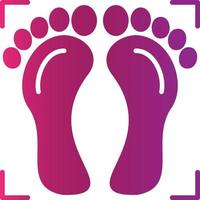 Foot Print Creative Icon Design vector