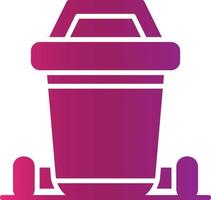 Dustbin Creative Icon Design vector