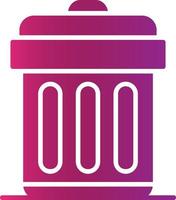 Trash Bin Creative Icon Design vector