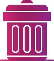 Trash Bin Creative Icon Design vector