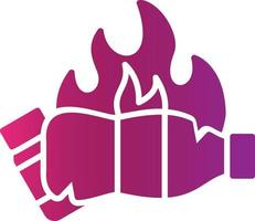 Burn Creative Icon Design vector