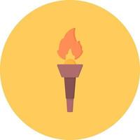 Torch Creative Icon Design vector