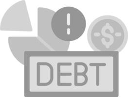 Debt Creative Icon Design vector