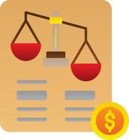 Balance Sheet Vector Icon Design