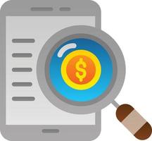 Money Forensics Vector Icon Design