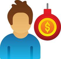Debt Vector Icon Design