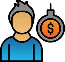 Debt Vector Icon Design