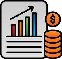 Financial Database Vector Icon Design