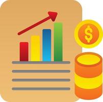 Financial Database Vector Icon Design