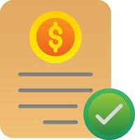 Invoice Vector Icon Design