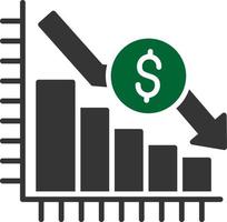 Bar Graph Creative Icon Design vector