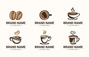 conjunto de logotipos de café vintage vector