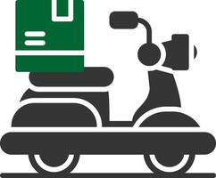 Delivery Bike Creative Icon Design vector