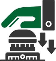 Emergency Button Creative Icon Design vector