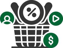 basket Creative Icon Design vector