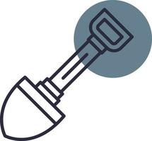 Shovel Creative Icon Design vector