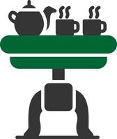 diseño de icono creativo de mesa de café vector