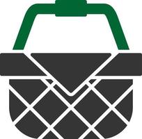 Picnic Basket Creative Icon Design vector