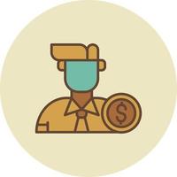 diseño de icono creativo de hombre de negocios vector