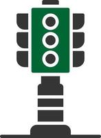 Traffic Lights Creative Icon Design vector