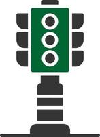 Traffic Lights Creative Icon Design vector